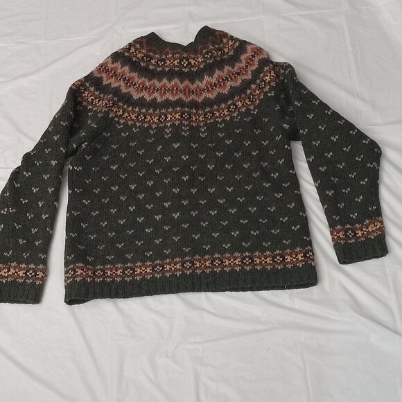 Point Zero Nicole Benisti Cardigan Designed Pattern 100 % Wool Size S - Picture 4 of 6